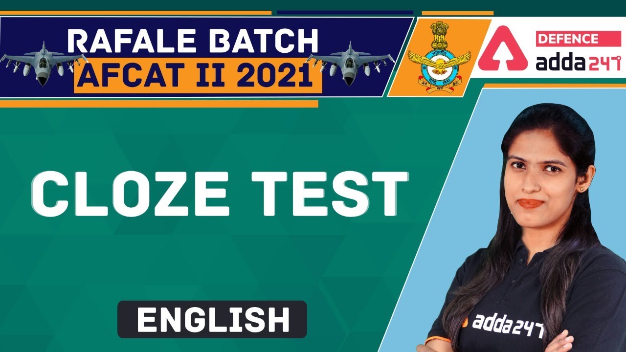 AFCAT 2 2021 | English | Cloze Test