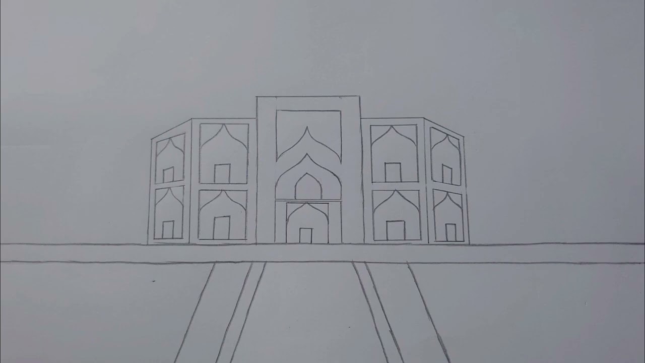 Sketch of the Taj Mahal