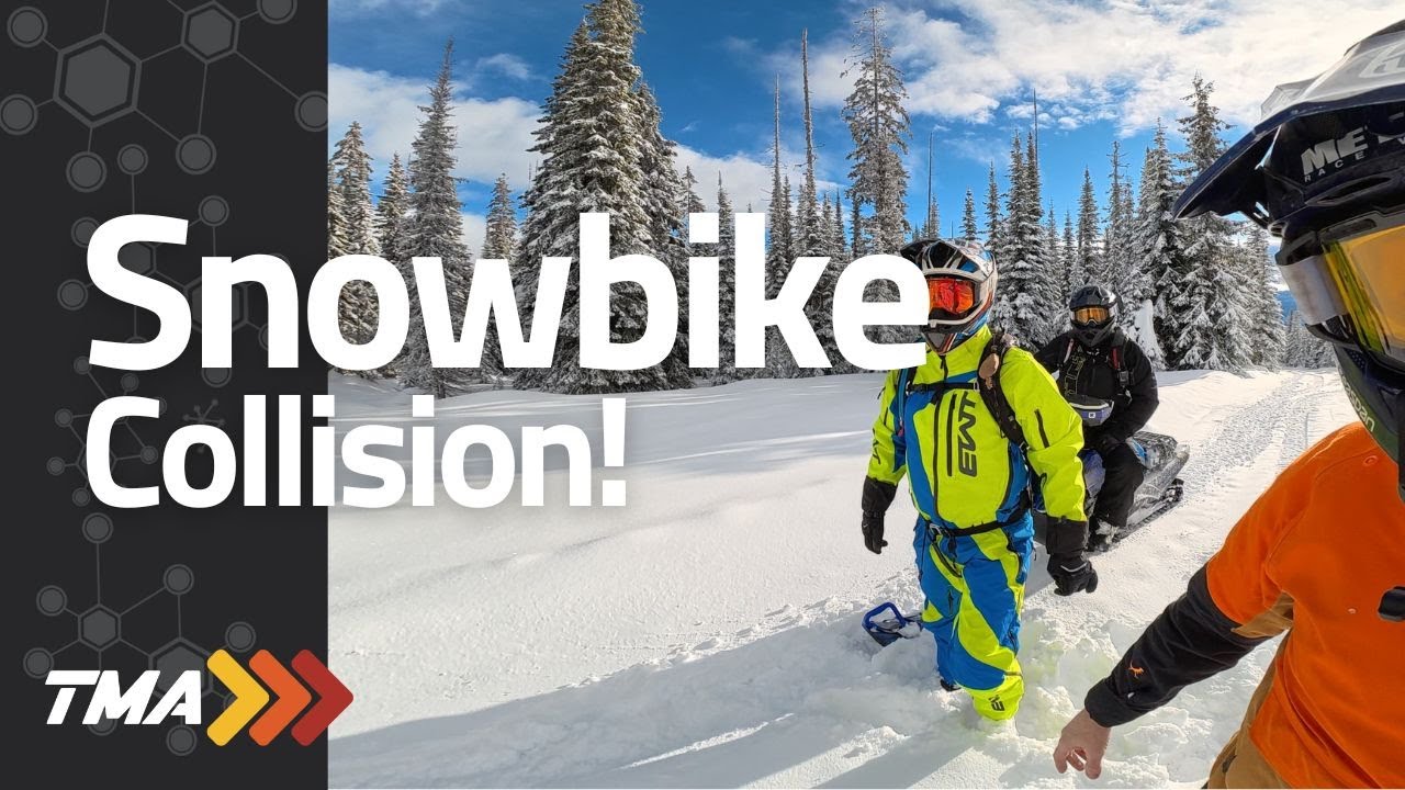 Snowbike Collision & Testing DJI OMOS Action 6