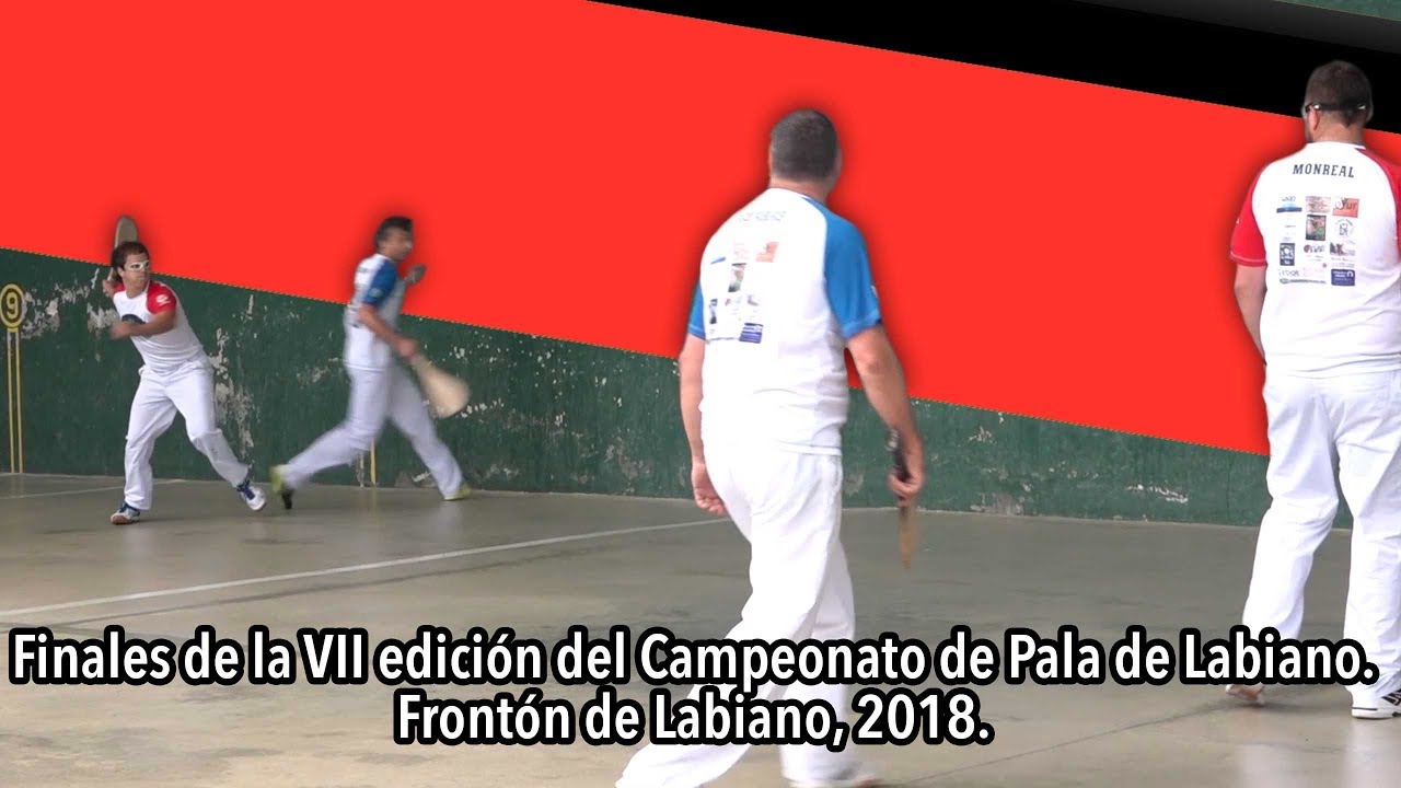 Finales de la VII edici&oacute;n del Campeonato de Pala de Labiano. Front&oacute;n de Labiano, 2018