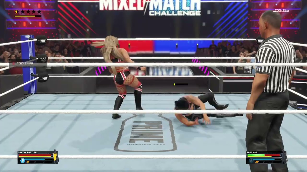 Shayna Baszler vs Thea Hail - WWE 2K25 (Mixed Match Challenge)