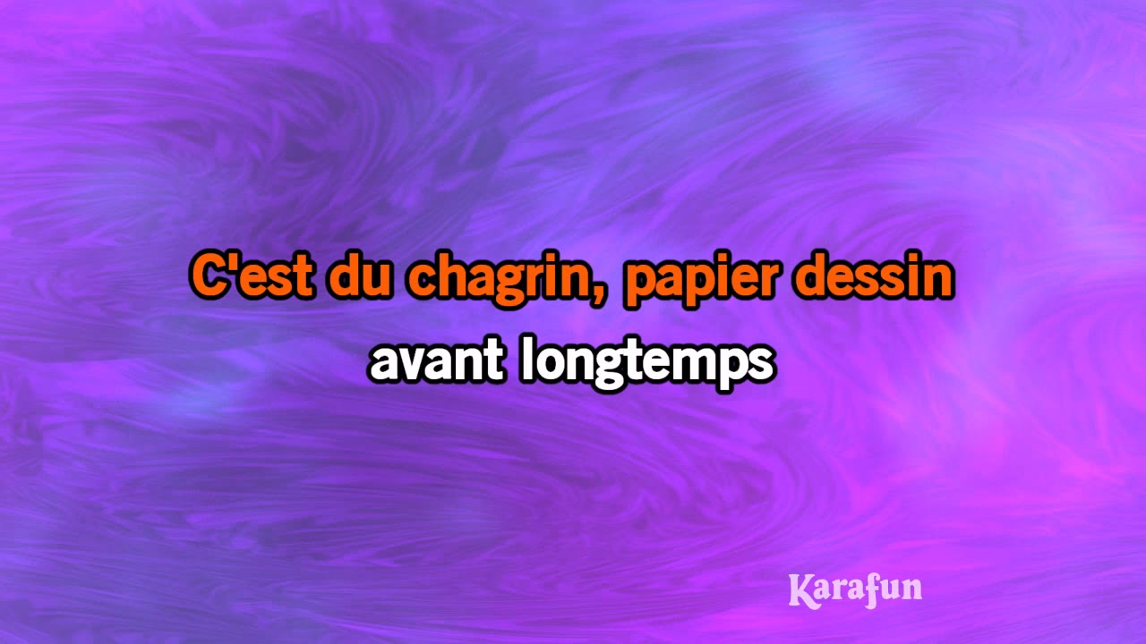 Karaok&eacute; Les p'tits papiers - R&eacute;gine *