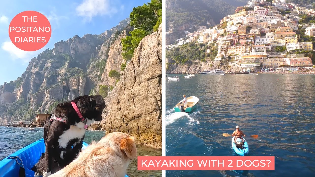 KAYAKING ON THE AMALFI COAST WITH 2 DOGS ON BOARD! | EP 207