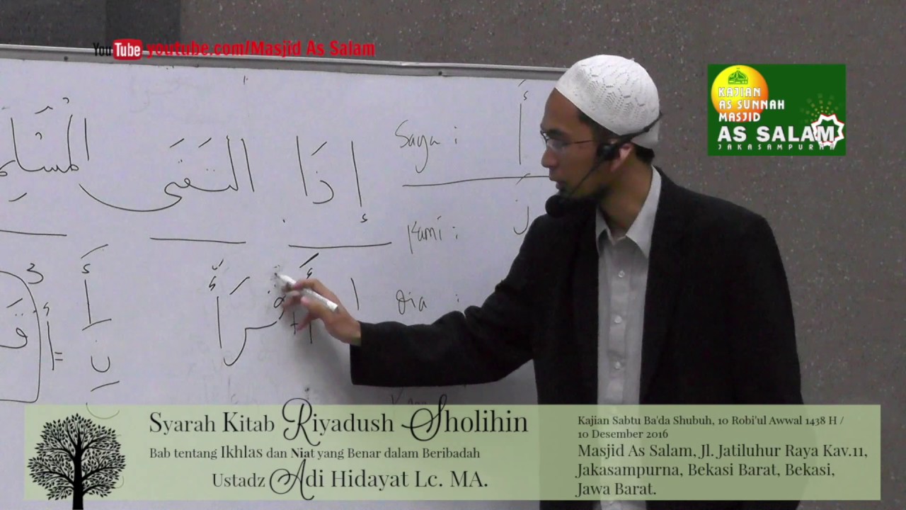 Sekilas Mengerti Bahasa Arab Cepat | Ust. Adi Hidayat Lc.| Masjid AsSalam