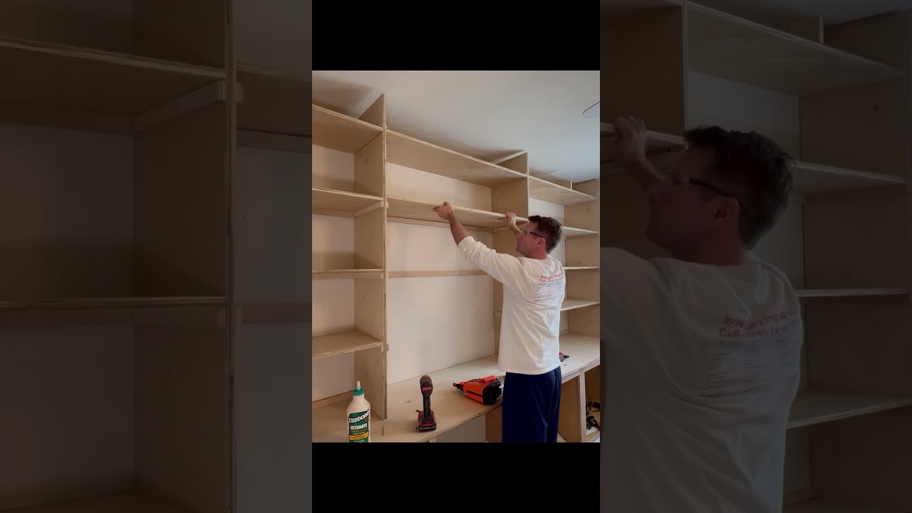 Start to finish office built-ins #diy #carpenter #carpentry #construction #office #furniture #build