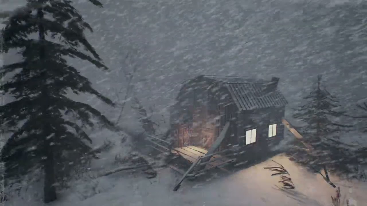 BRUTAL SUPER EPIC SNOWSTORM in Alaska 2025 years for sleeping. Cozy snowstorm sounds for sleeping