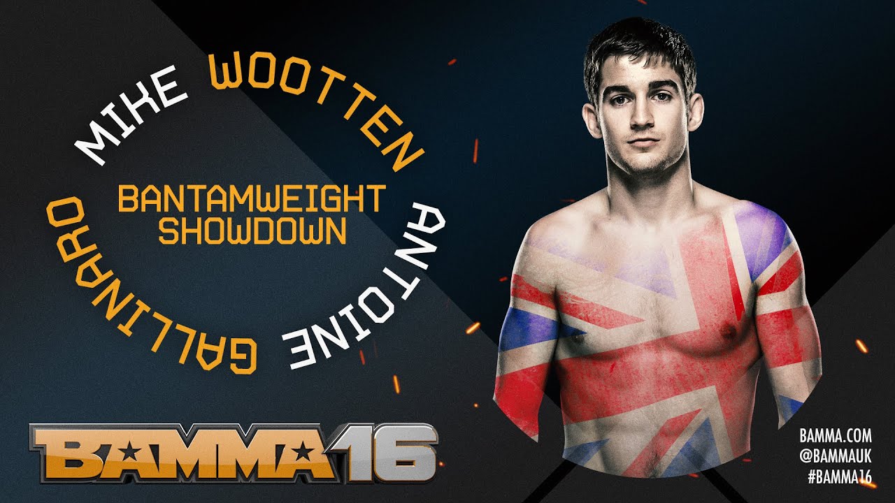 BAMMA 16: (Prelim) Antoine Gallinaro vs Mike Wootten