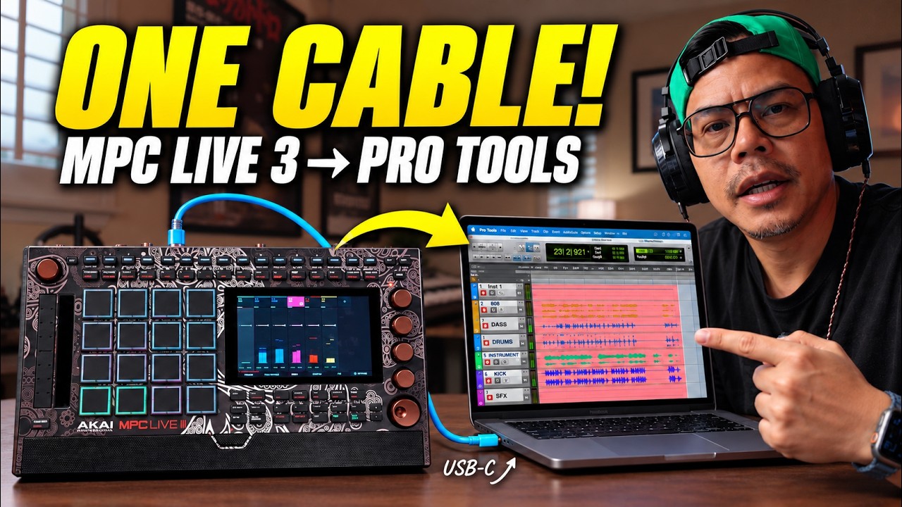How I Export MPC Live 3 Stems to Pro Tools (One USB-C Cable)