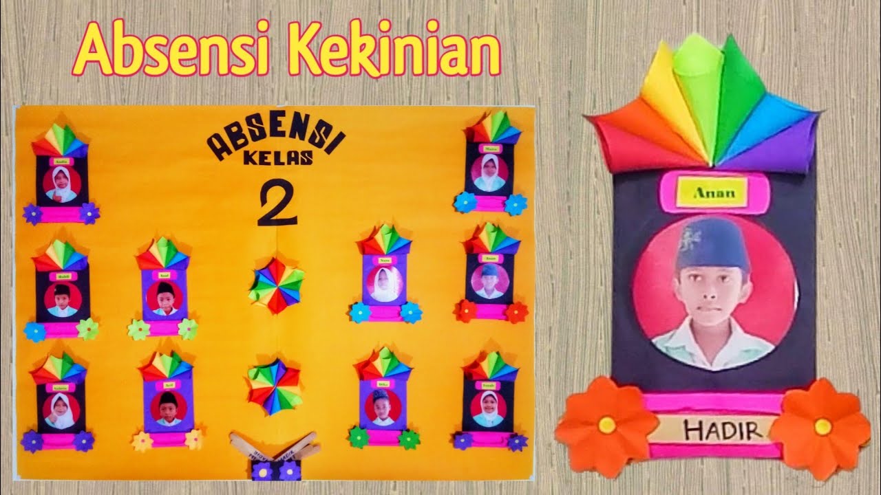 Cara Membuat Absensi Kreatif | Daftar Hadir Kelas Kekinian