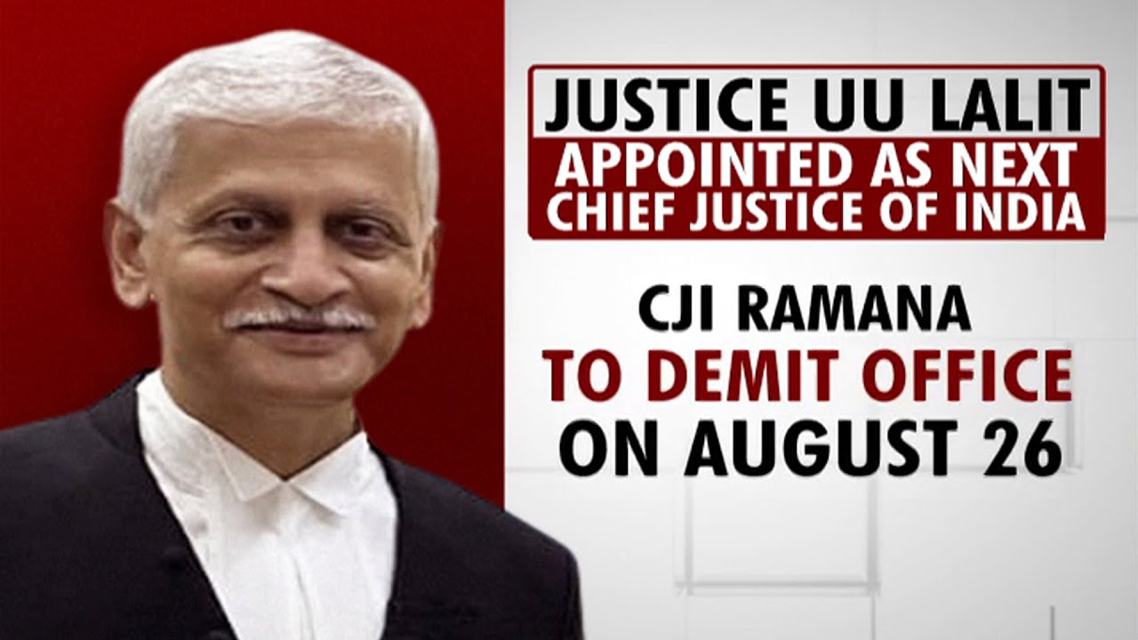 Justice Uday Umesh Lalit Appointed As 49th Chief Justice Of India | The News