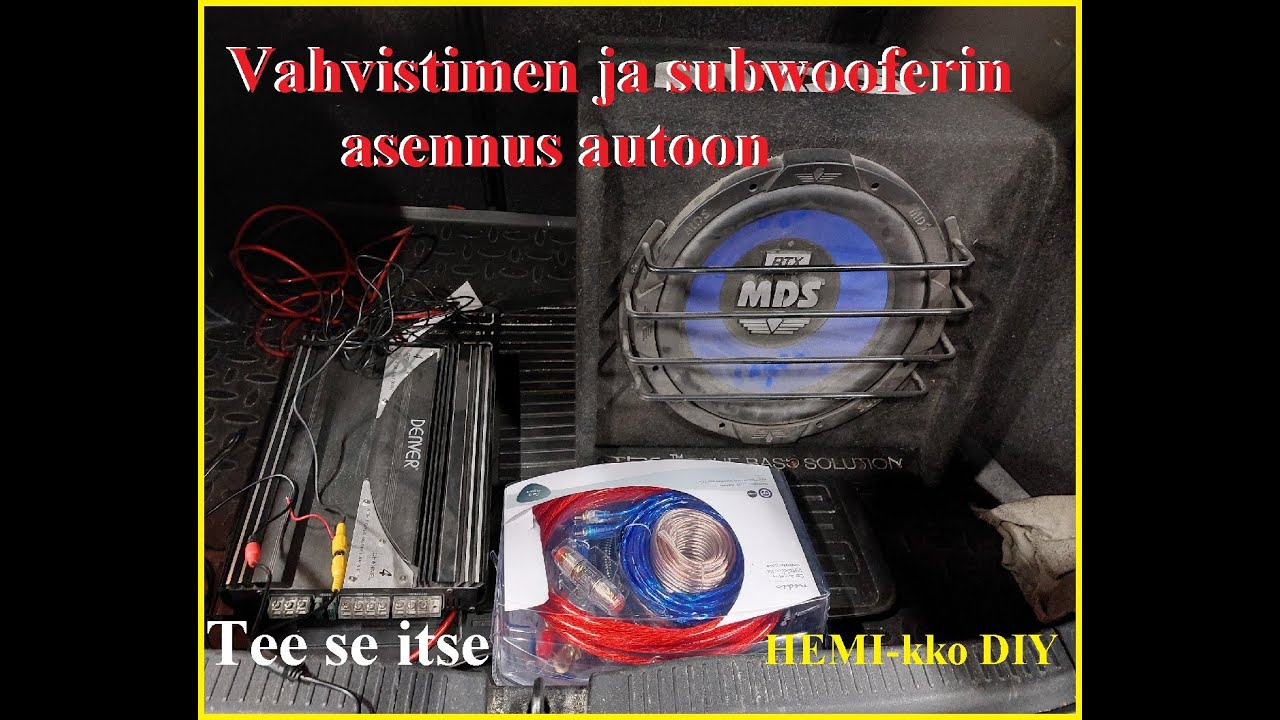 Подключение усилителя к автомобилю (+ Сабвуфер)