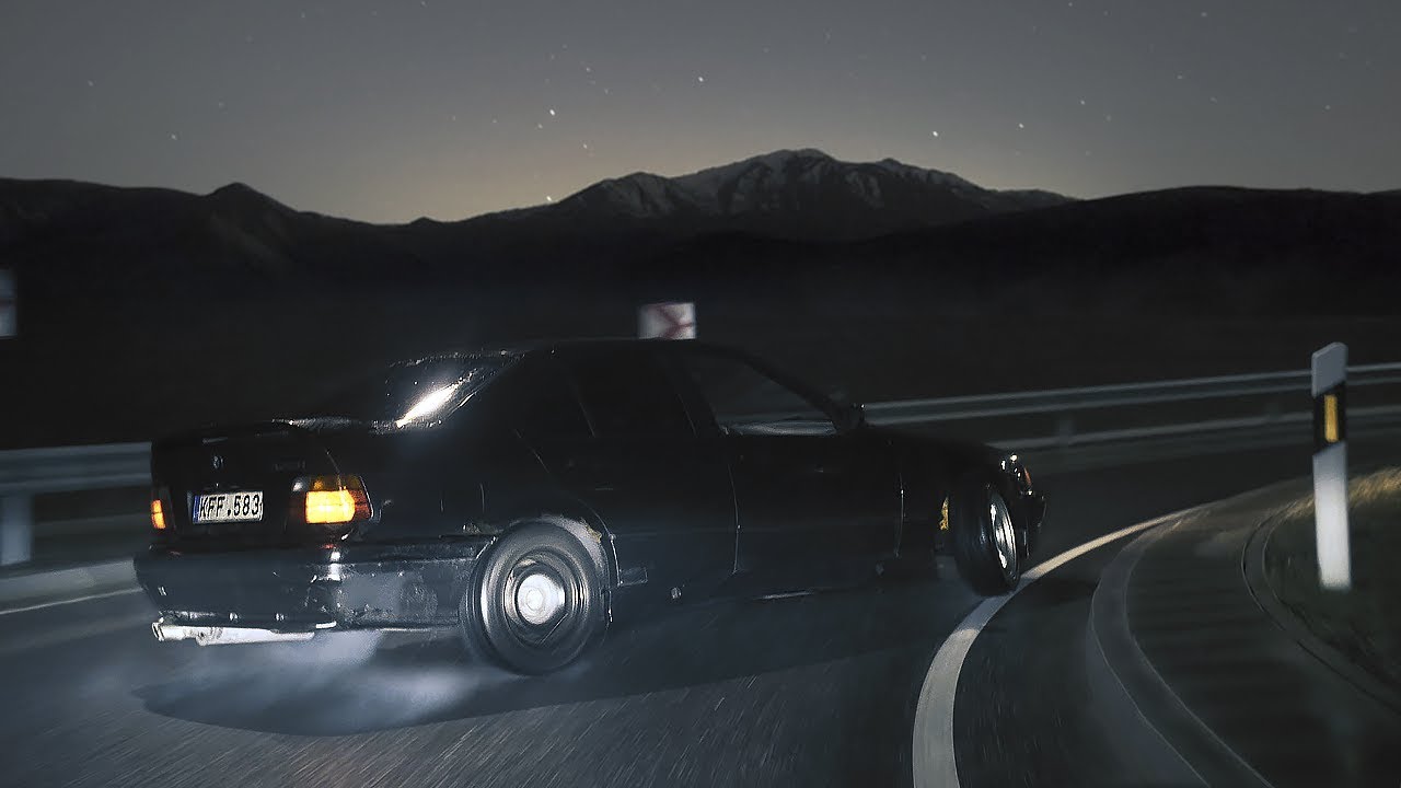 BLACK BIMMER - Linius ft. Kordas (BMW E36 325i STREET DRIFTING)