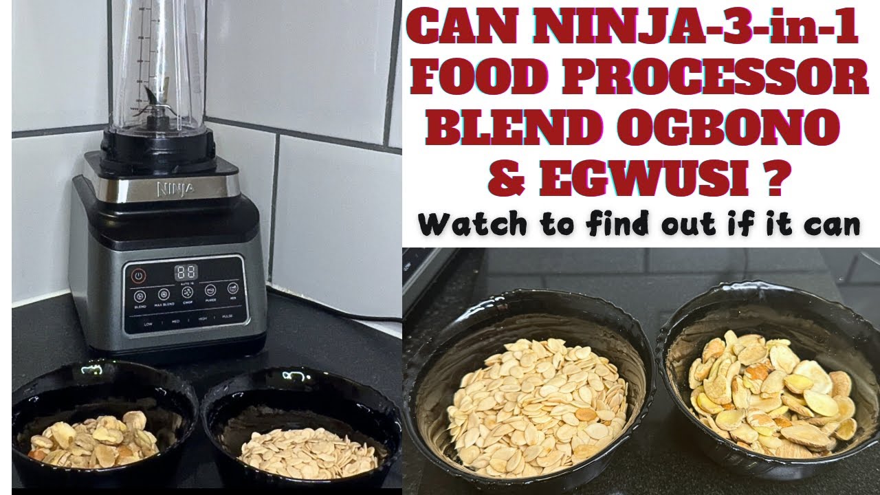 Testing/Reviewing : CAN NINJA 3-in-1 FOOD PROCESSOR BLEND OGBONO & EGWUSI? || find out here|#ninja