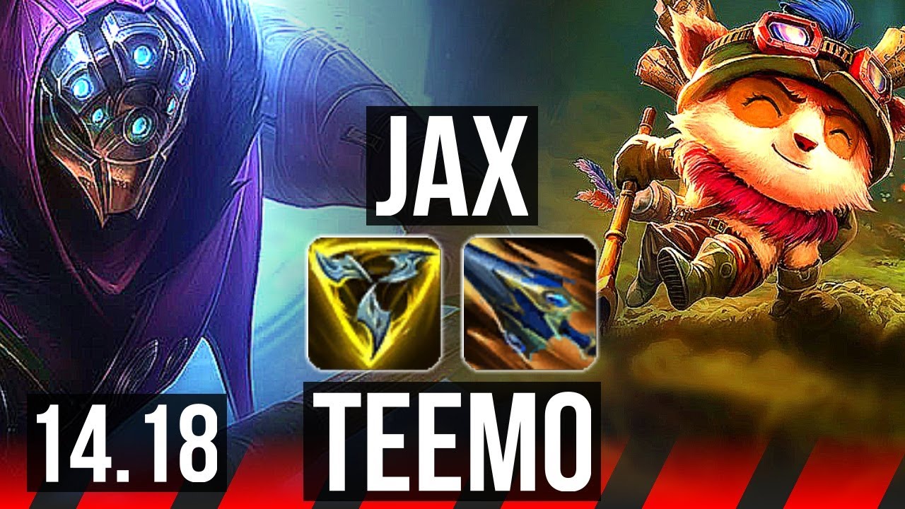 JAX vs TEEMO (TOP) | 70% winrate, Dominating | EUW Master | 14.18