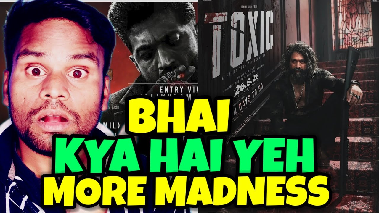 TOXIC New Dhamakedar Poster REACTION 🔥🔥 | About All Pre-release Events | YASH | Kamal Kumar
