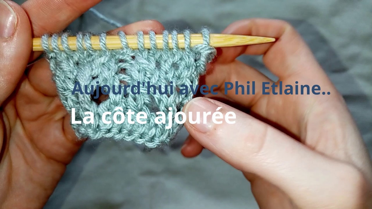 #tricot : Côte ajourée (niveau1)