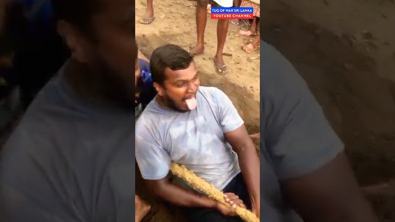 Beach Tug of war 💥🏖️  Sitting | Barefoot Tug of war Ganemulla | 640Kg #shorts #tugofwar #youtube