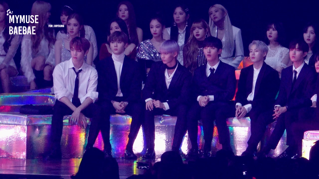 181201 MMA 멜론뮤직어워드 (여자)아이들+홍진영 무대 리액션 Reaction-워너원 배진영 BAEJINYOUNG Focus 직캠