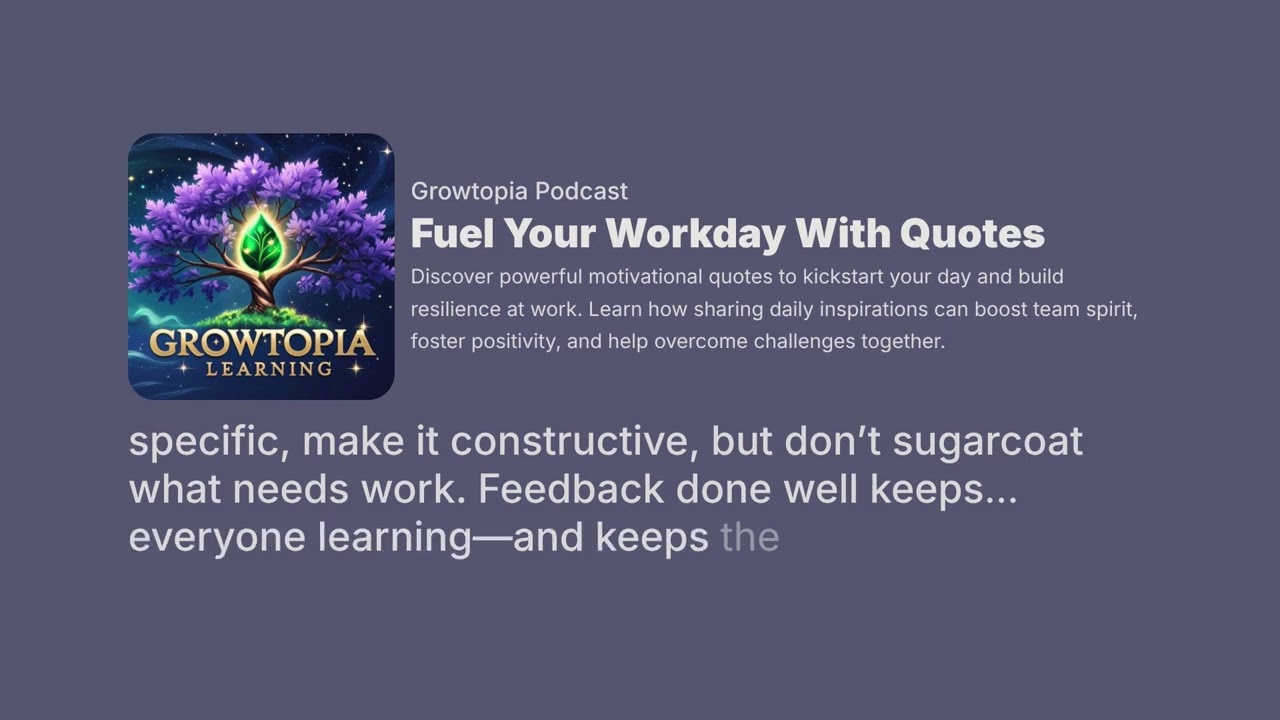 English Podcast - Fuel Your Workday With Quotes