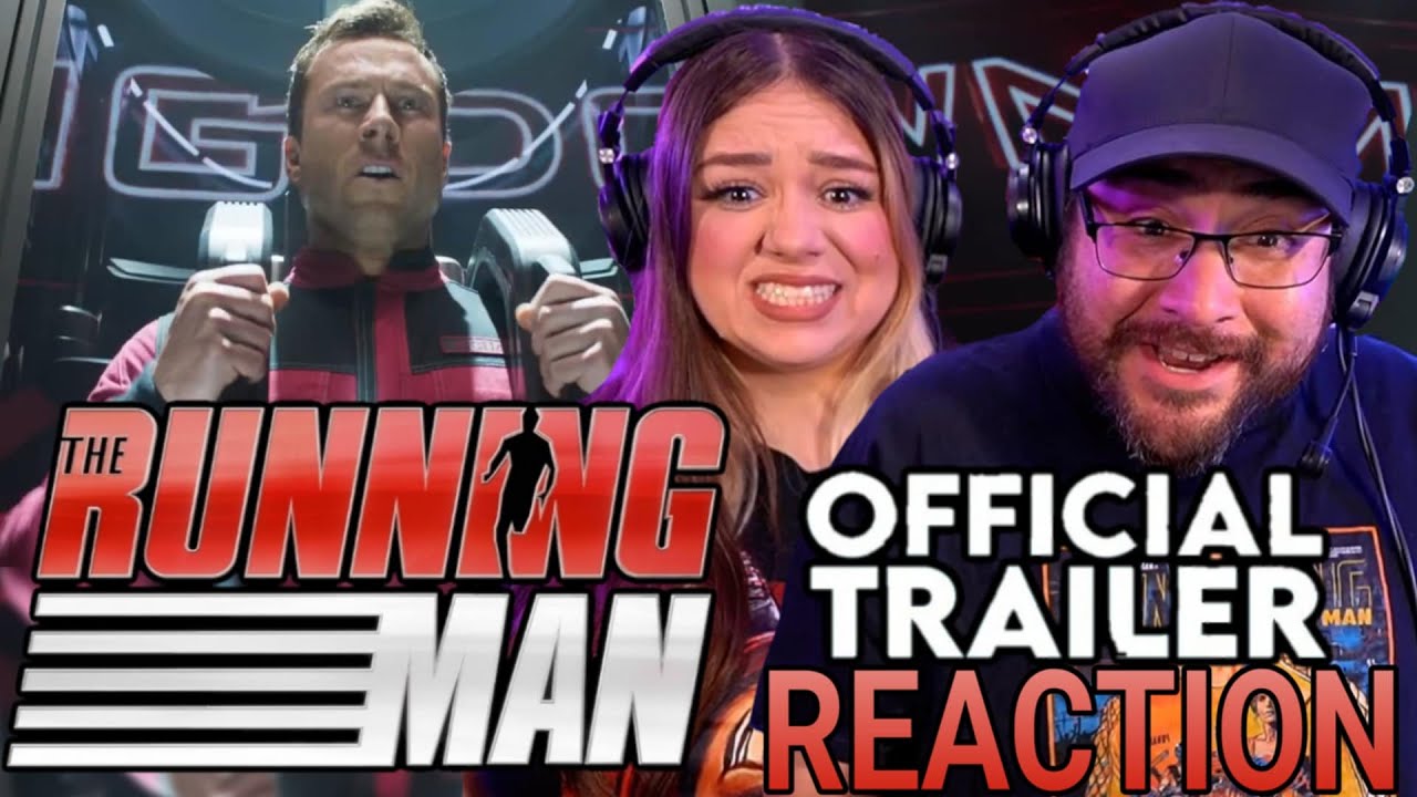 The Running Man OFFICIAL TRAILER Reaction | Edgar Wright | Glen Powell | 2025