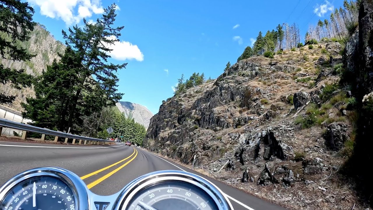Detroit, OR to Silverton, OR on a Triumph Bonneville T120