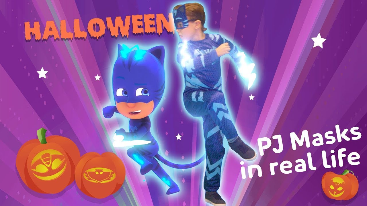 Halloween PJ Masks in Real Life | PJ Masks Official
