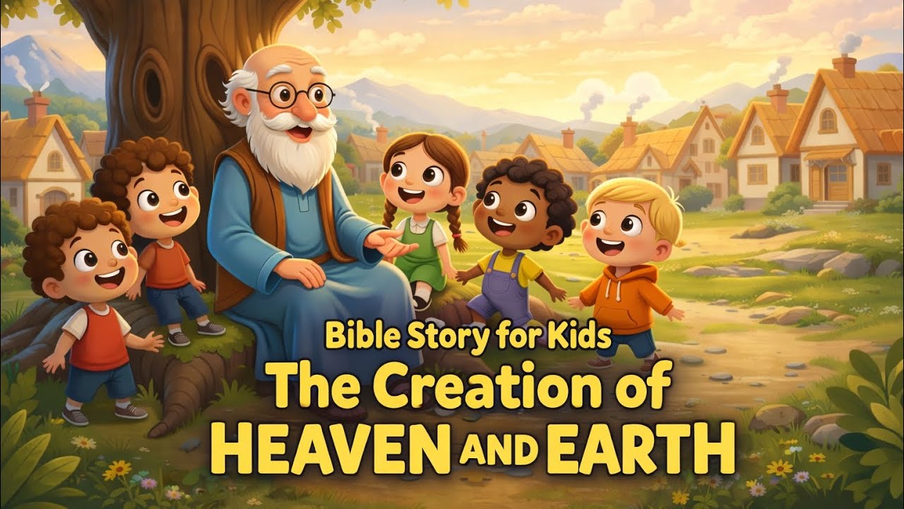 The Creation of Heaven and Earth | Bible Story for Kids (Animated)