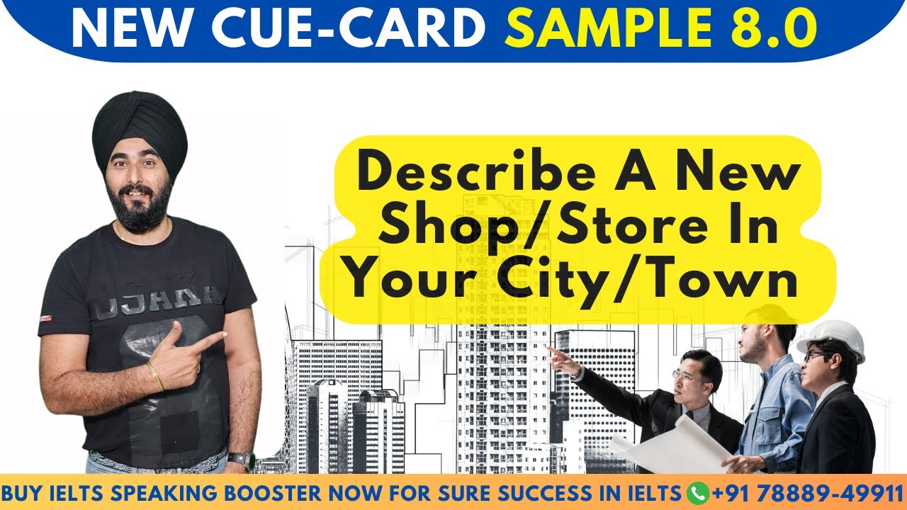 Describe A New Store/Shop in Your Town/ City| #Ielts Speaking #Cue Card Sample By Ramandeep Sir
