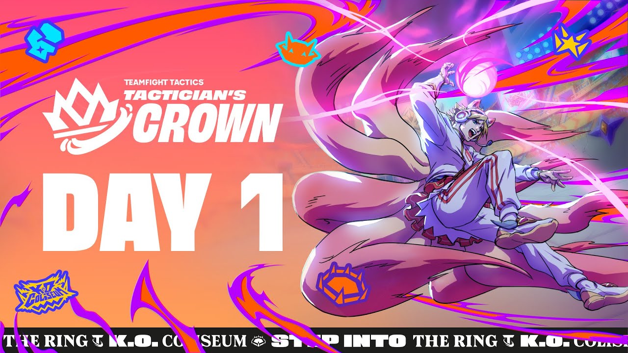 DAY 1 - TFT Tactician's Crown - K.O. Coliseum #TFTCrown [EN Broadcast]