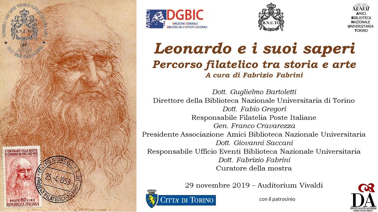 29 novembre 2019 - Leonardo e i suoi saperi - Percorso filatelico tra storia e arte