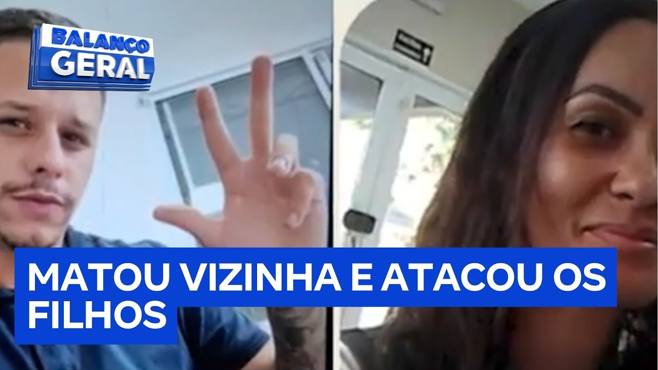 Homem mata mulher, rouba carro e tenta assassinar os próprios filhos