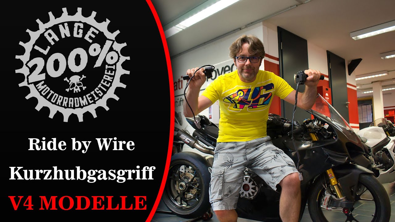 Ducati Panigale V4 Kurzhubgasgriff, Ride by Wire, Montage, Moto GP Quick Action Throttle control ✊✊✊