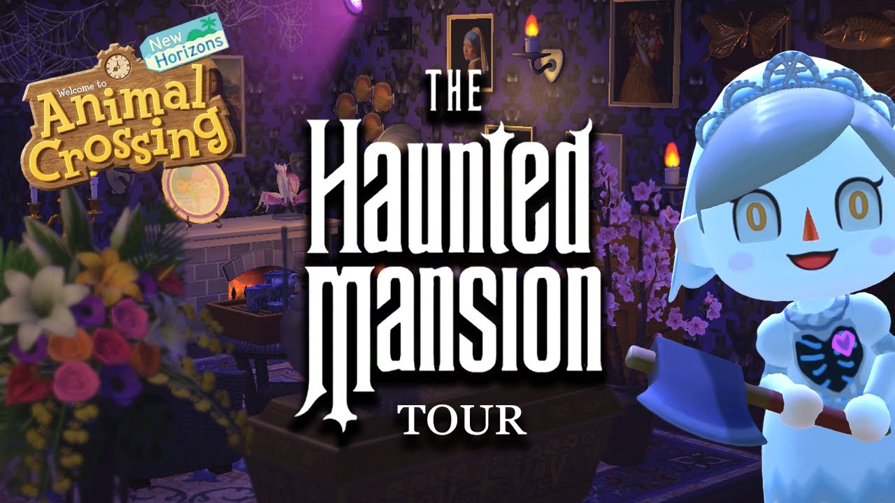🎃 Disneyland's Haunted Mansion | Animal Crossing House Tour! 👻