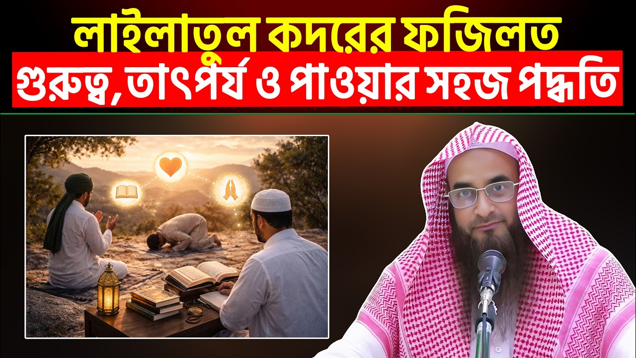 লাইলাতুল কদরের ফজিলত ও গুরুত্ব | Sheikh Motiur Rahman Madani