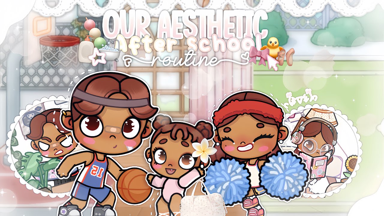 Наша *эстетическая* послешкольная рутина..! 🐥🎀🍡 || *с голосом* || мир аватара.