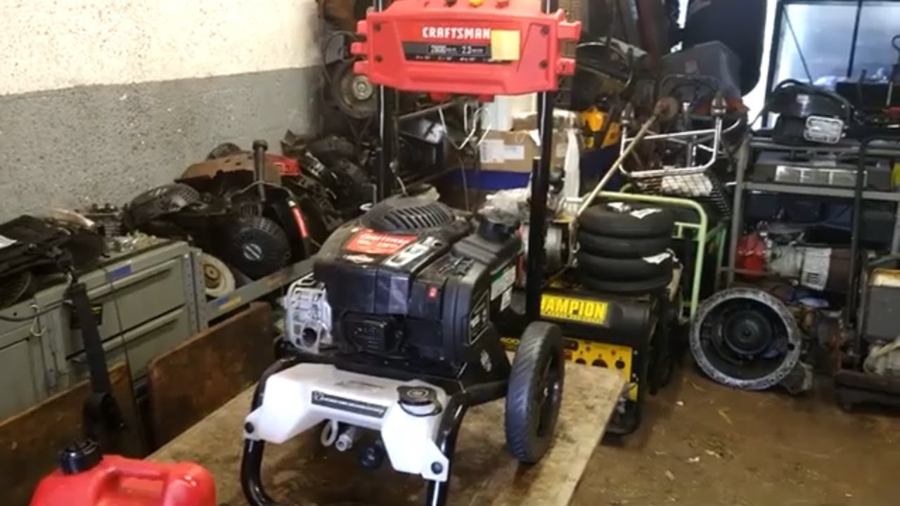 craftsman pressure washer 2800 psi  briggs and stratton 163cc 7.25 ft lbs carburetor repair