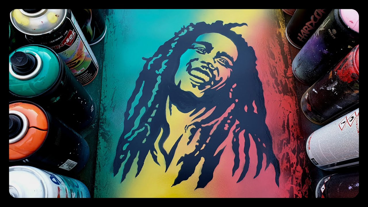 Bob Marley - Spray Paint Art