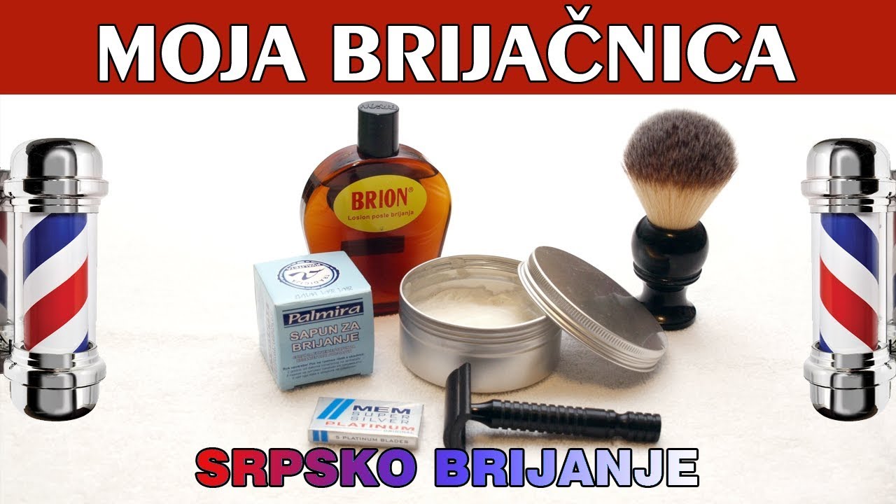 Srpsko brijanje - Palmira sapun, MEM žileti, Brion aftershave, Razorock Baby Smooth, Maggard 24mm