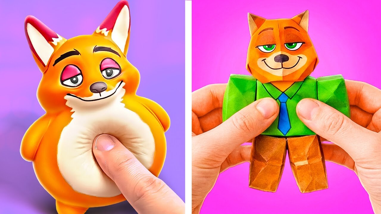 Squishy or Paper? Zootopia DIY Crafts & Paper Creations