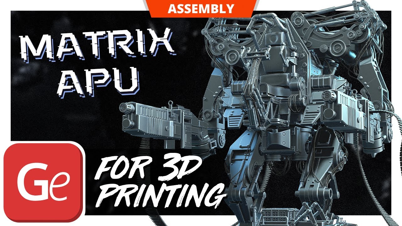 Matrix APU STL files for 3D printing | Version 1.1 | Assembly by Gambody