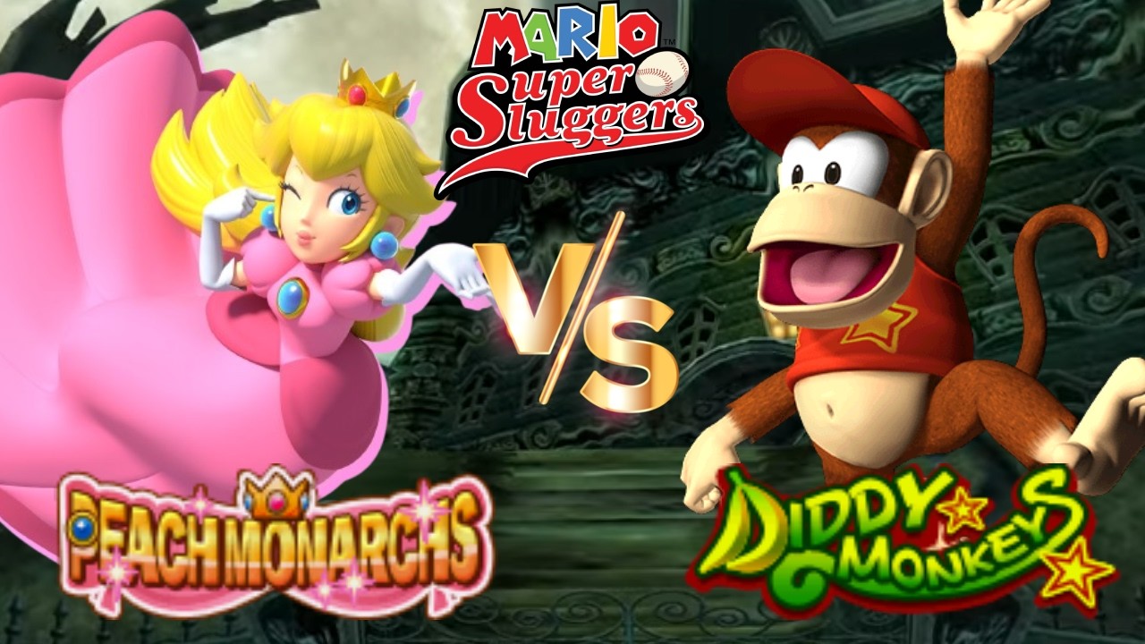 Super Mario Sluggers - Season 13 Game 13 Peach vs Diddy [Luigi's Mansion]