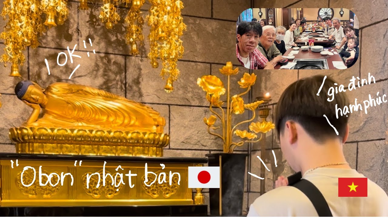 Lần đầu trải nghiệm văn hoá lễ hội 'Obon' cùng gia đình vợ bên Nhật | Lễ hội Obon giống  tết ở VN.