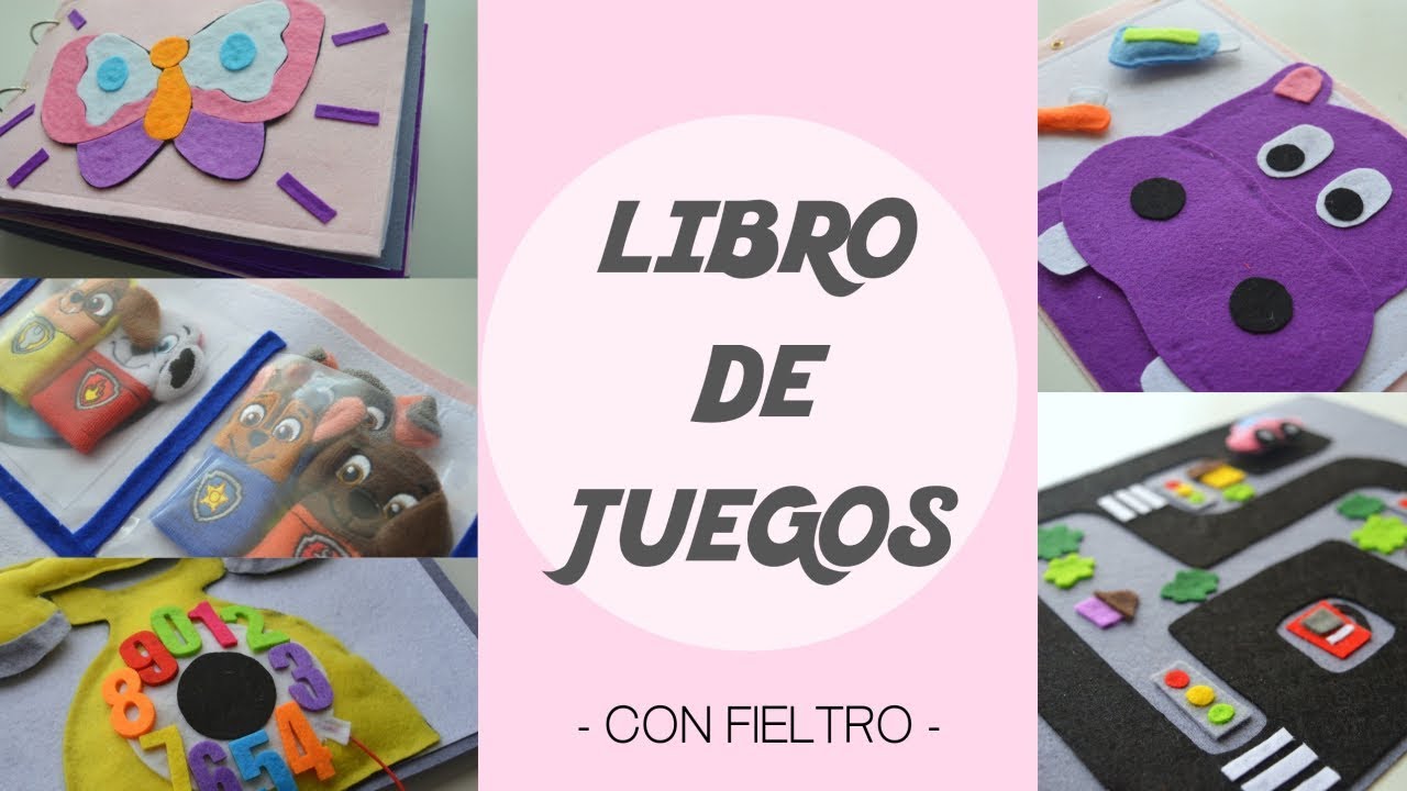 DIY: LIBRO DE JUEGOS PARA NIÑOS HECHO DE FIELTRO. Plantillas gratuitas | LaMaletadeRayas