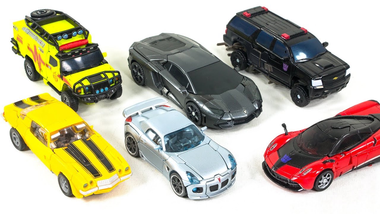 Transformers Studio Serise Deluxe Bumblebee Jazz Ratchet Stinger Lockdown Crowbar Vehicle Robot Toys