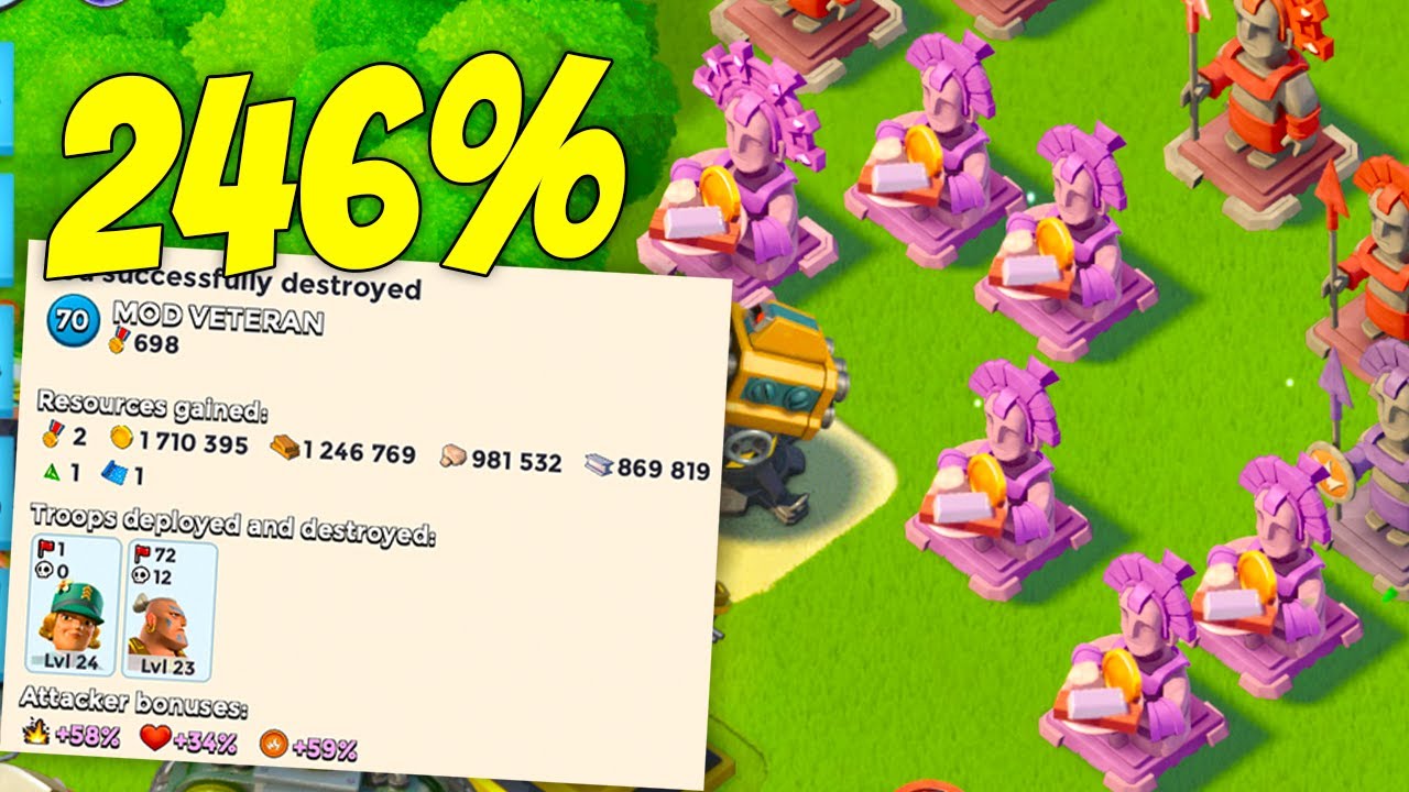 246% RESOURCE REWARD IN BOOM BEACH! HQ 25 Upgrades!