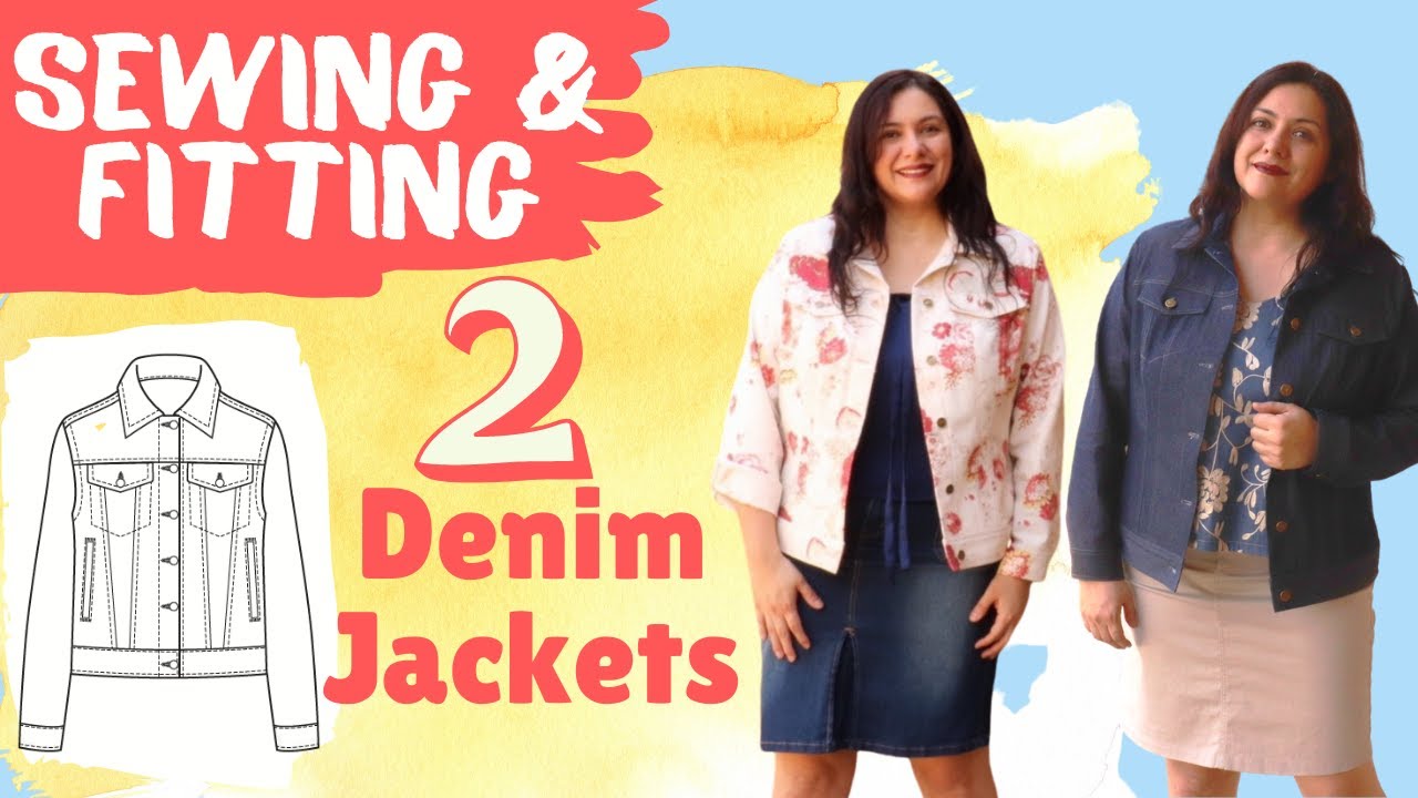 Denim jacket sewing tips. TWO Atenas Jackets (Itch to Stitch).  Collab with TomKat Stitchery