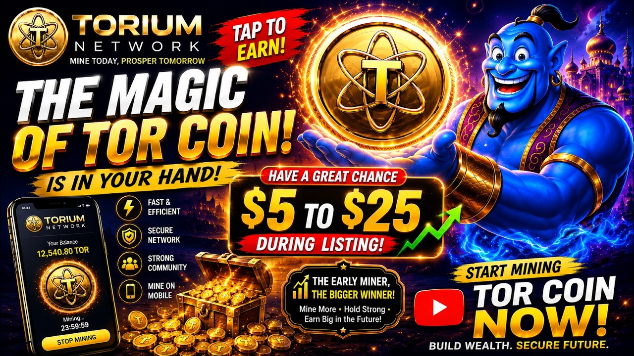 🔥 TORIUM NETWORK | Mine TOR Coin NOW! 💰 $5 to $25 During Listing? Early Mining Opportunity 2026