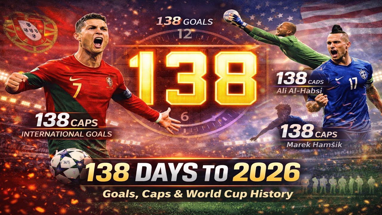 FIFA World Cup 2026 Countdown: 138 Days Left! | Ronaldo’s Goals to Football History You Didn't Know!