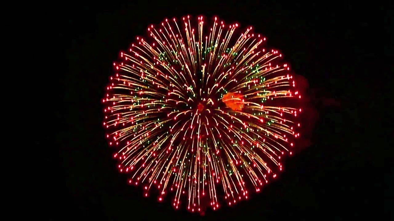 Skylight fireworks in Santorini
