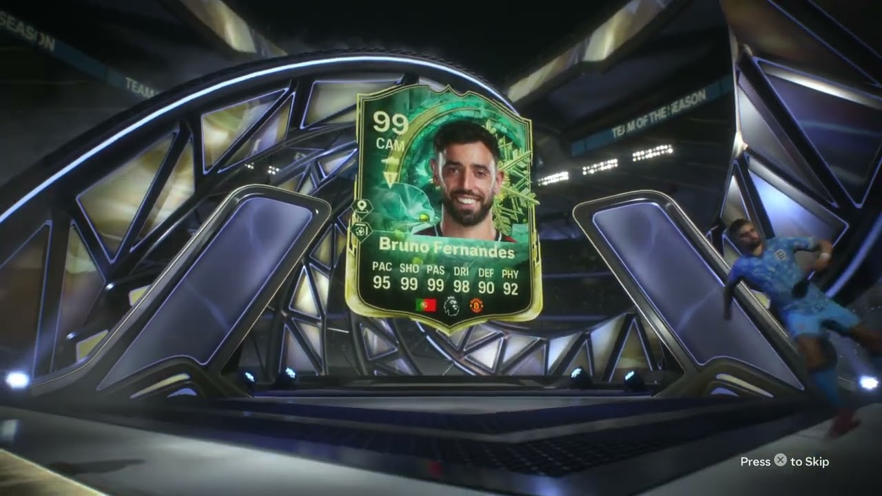 EA FC 26 Ultimate Team Bruno Fernandes 99 overall Winter Wildcard Rewind.